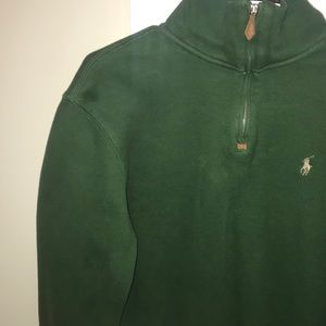 Polo green half zip